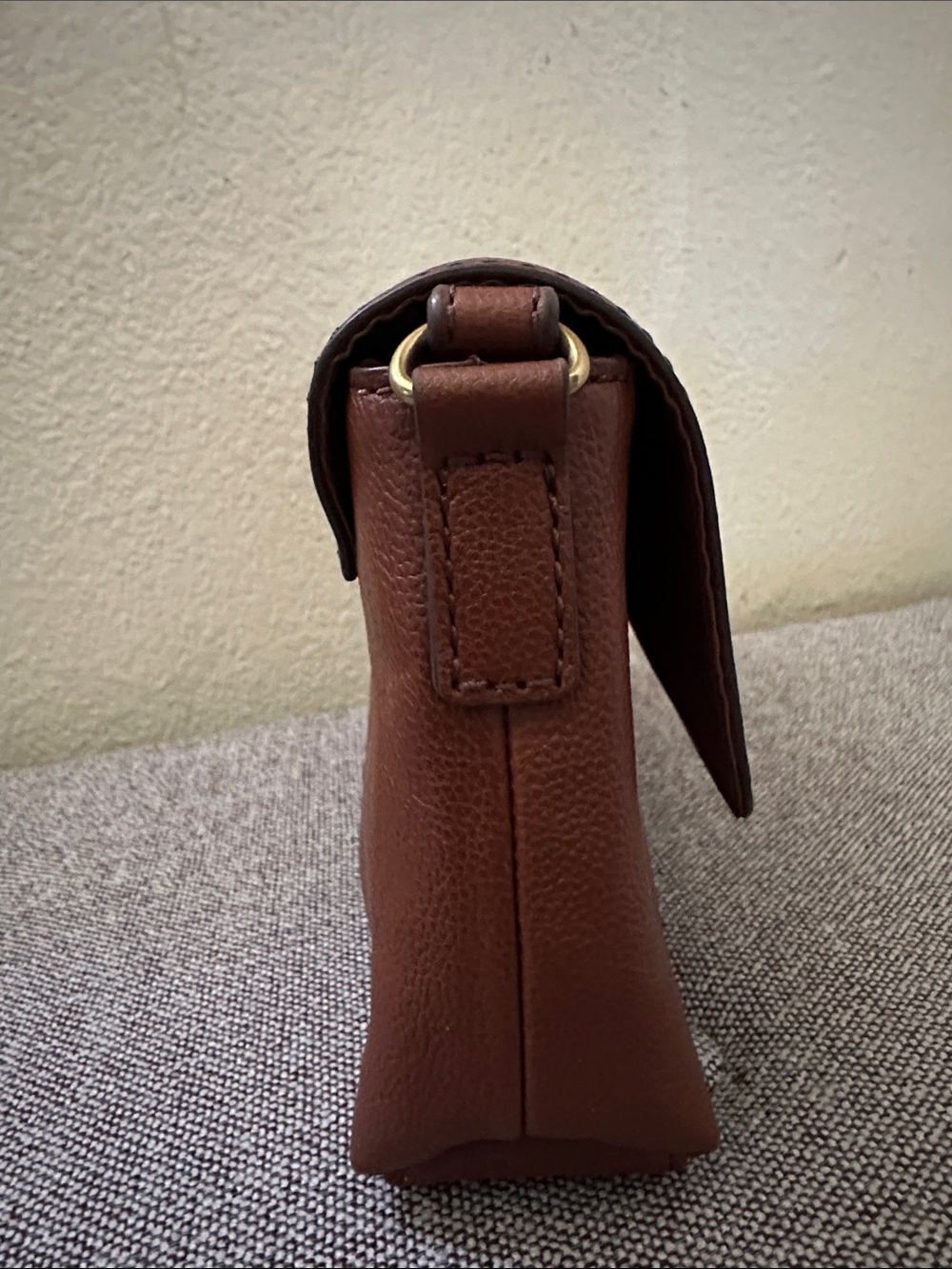 Fossil Gabriella small Brown Leather Crossbody Shoulder Bag - Picture 3 of 13